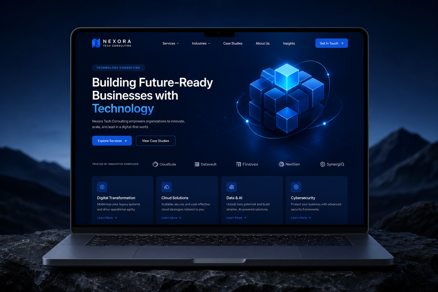Diseño web para consultora tecnológica — Gelvez Studio